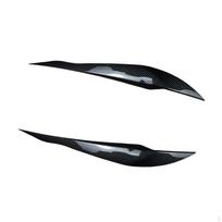 2 Pieces Auto Headlight Eyebrow Eyelid Cover Trim for 3 Series F30 F31 318i 320i High Quality Carbon Fiber Pattern
