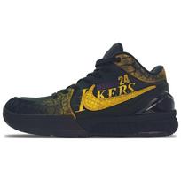 Nike Zoom Kobe 4 Protro 'Black Mamba' Cushioning Low top Basketball Shoes Unisex Black Gold FQ3544-001(Team188-) 38