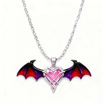 Game Genshin Impact Durin Cosplay Necklace Dragon Wings Love Pendant Unisex Clavicle Chain Couple Jewelry Accessories