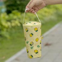 Portable Water Bottle Storage Bag Insulated Cooler Bag Suitable for Travel Camping Hiking and Outdoor Cycling Activities citrina