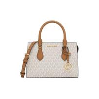 Michael Kors MK Sheila Logotipo Pakabukas Rankinė Moteriška Rankinė Vanilla-Balta Gilios Rudos Spalvos 35S3G6HS5B-150 Basic Set (Bag+Dust Bag) brown