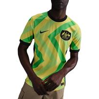 Nike Dri Fit Australija 2025/26 Namų futbolo marškinėliai Vyriški Šviesiai geltonas II/Profesionalus žalias FQ8836-710 XL