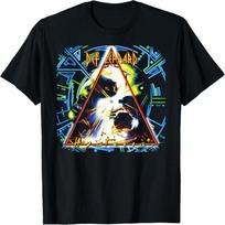 Def Leppard - Hysteria albumo marškinėliai trumpomis rankovėmis S juoda