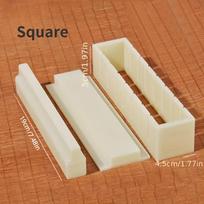 Diy Sushi Maker Rice Circular Mold Seaweed Cake Plastic Mold Mould Square Sushi Grinder Making Tool Kitchen Cooking Tools