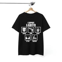Aš Palaikau LGBTQ Marškinėliai Juokingi Memų Marškinėliai 100% Medvilnė Unisex Marškinėliai Madingi Marškinėliai Unisex Marškinėliai XXXXL