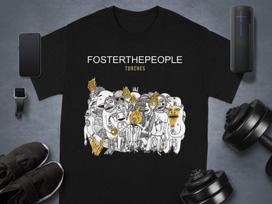 Foster The People Torches Album Cover T-Shirt, Indie Rock Band Tee, Music Fan Gift, Alt Rock, Concert Merch, Cool Graphic Design 4XL
