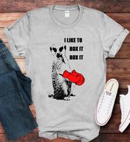 Lemur Boxing Tee: 'I Like to Box It' Unisex T-Shirt S
