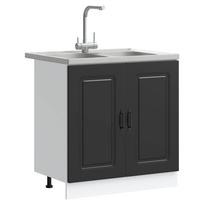 Kitchen Cabinet Kalmar Black 80 x 46 x 81.5 cm Particleboard