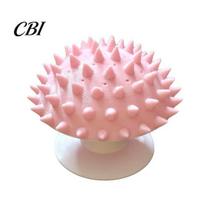 Hands-free Cat Groomer Mushroom Self Groomer, Spiky Face Scratcher, Grooming Accessory for Indoor Cats Anxiety Relief Itch Toy rožinė