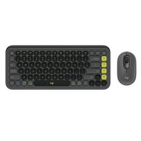 Logitech POP ICON COMBO Wireless Keyboard & Mouse Set juoda