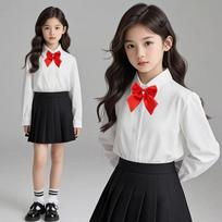 June 1st Children's Day Summer JK Uniforms: Kindergarten, School, Choir, Performance & Graduation Costumes 120 cm white