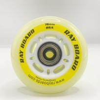 Ruidongle Inline Skating Roller Wheels for Kids 76mm High Rebound 85A Hardness PU PP Core Outdoor Daily Riding