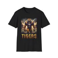 Men's and Women's T-shirts LSU Tigers Horror Mashup T-Shirt - Scary Game Day Apparel M