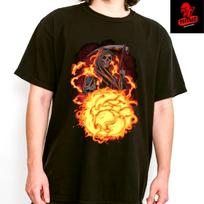 Men's and Women's T-shirts THE GRIM REAPER Halloween Horror Tee | Unisex Heavy Cotton XL