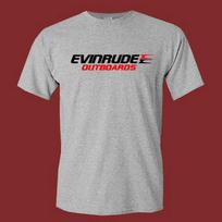 Men's and Women's T-shirts Evinrude Outboards Men's Grey Size S-5XL XXXXL