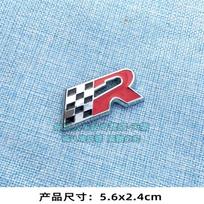 Track R standard, car sticker, racing decoration sticker, fender side sticker, body metal sticker, middle net modified rear sticker