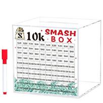 10K/20K Smash Box for Money Unbreakables Piggy Banks for Adult Save10K/20K Money Saving Challenge Box Must Break to Open M