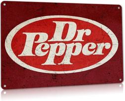 Ylens Dr Soda Store Advertising Pepper Vintage Look Retro Wall Decor Bar Metal Tin Sign 20x30cm（7.8x11.8inch）