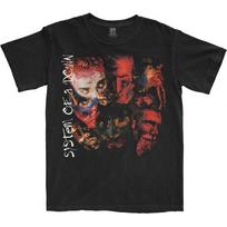 System Of A Down Painted Faces 2 Official Tee T-Shirt Mens S