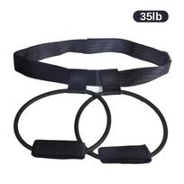 Bandes de résistance - NOIR - 35lb - Ajustable - Fitness - Musculation juoda