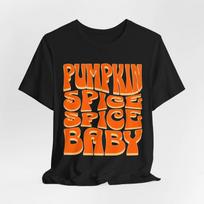 Pumpkin Spice Tee, Autumn Coffee Lover Shirt, Fall Retro T-Shirt, Funny Fall L