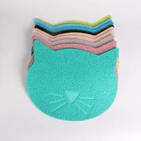 Pet Cat Litter Mat with Foam Backing Litter Trapping Mat Cat Toilet Mat Pet Placemat mėlyna