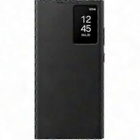 Galaxy S23 Ultra Smart View Wallet Case Black | Protective Cover with Card Holder & Stand