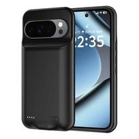 B49S Compatible For Google Pixel 10 Pro XL / 9 Pro XL Phone Charger Case Soft TPU Edge 6000mAh Protective Back Cover