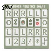 Mahjong Solo Practice Tool 3D Printed Board Trainer with RLO Charleston Guide Board mėtų žalios spalvos