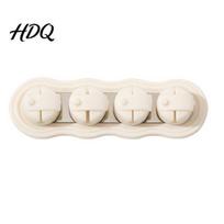4 Slots Cable Holder Magnetic Cord with Slots Adhesive Desk Organizer Universal kreminė