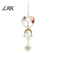 Sun Catcher Tree of Life Faux Crystal Suncatcher, Colorful Prism Drop Pendant, Easy Hang Window Hanging Rainbow Maker Ornament for Indoor Outdoor One Size 2