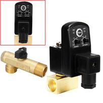AC220V AC110V Electronic Drain Valve  Electric Timer Auto Solenoid Valve for Air Compressor Dryer AC220V
