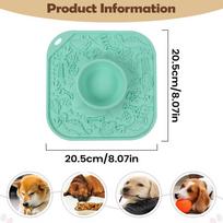 Dog Licking Mat Silicone Volcano Shaped Non-slip Puzzle Feeder Licking Mat With Suction For Dogs Cats For Puppy Kitten
