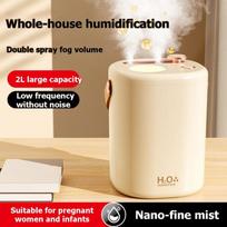 LITE-Quiet Ultrasonic Humidifier Dual Mist Function- Technology, Antibacterial, USB Rechargeable, Night Light For Home