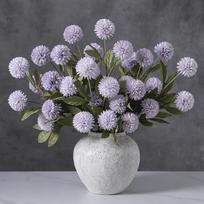 4 Heads Daisy Silk Dandelion Artificial Flowers 70CM Fake Flower Branch for Home Room Decor DIY Dining Table Decor Accessories (as the picture,1Pcs)