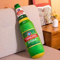 Didelis realaus dydžio alaus pliušinis žaislas Minkšta simuliacinė kimšta alaus butelio apkabinimo pagalvė Dekoras svetainei Juokinga pagalvėlė Dovana alkoholikui 30cm geltona