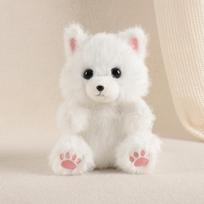 23cm Cute Simulation Snow Fox Plush Toy Stuffed Animal Soft Kawaii White Fox Plush Doll Boy Girl Child Birthday Gift 23cm balta