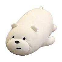 Labai minkšti We Bare Bears pliušiniai žaislai Pandy Ledinis lokys Rudasis lokys Pliušinis žaislas Patogi sofa-lova Pagalvė Dovanos Vaikams Mergaitei 25-28cm white