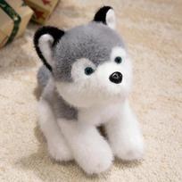 Multiple Kinds Cute Pet Dogs Plush Toys Stuffed Husky Saint Bernard Dog Shepherd Dog Samoyed Labrador Doll Cuddly Kids Companion 30cm