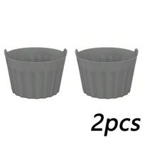 2/4/8Pcs Ramekins For Air Fryer Silicone Large Muffin Cases Nonstick Egg Poacher Silicone Mould Bakeware Easy Release Baking