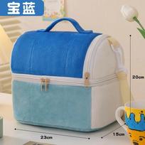 Thermal Bag Lunch Box For Work Picnic Bag Car Bolsa Refrigerator Portable Cooler Bag Food Backpack mėlyna