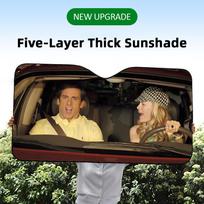 The 40-Year-Old Virgin Sun Visor Reusable Aluminum Foil UV Protector Heat Three-layer Insulation Windshield Sunshades