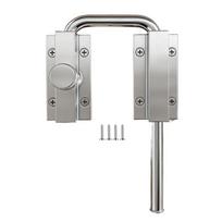 Adjustable U-Shaped Door Lock For Barn Doors And Cabinets, Aluminum Alloy Security Latch With Anti-Lift Button sidabras