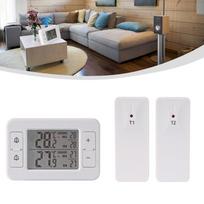 Indoor And Outdoor Wireless Thermometer With 2 Remote Sensors For Fridge Wine Cellar And RV Temperature Tracking