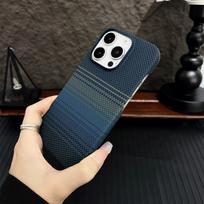 Magnetic Phone Case for iPhone 12 13 14 15 16 Pro Max Plus Kevlar Pattern Semi Wrap Carbon Fiber Texture Matte  Protective Cover iPhone 15
