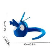 Chirping Bird Cat Toy Suction Cup Realistic Catnip Plush Intelligent Interactive Cat Toy For Indoor Kitten Enrichment Playing mėlyna