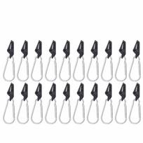 40Pcs Anti-Skid Alligator Tent Clips Mini Awning Tarpaulin Clips  Caravan Use sidabras