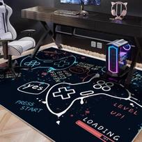 Esporto kambario kilimas Garso izoliacija Esports kėdės grindų kilimėlis Svetainės, miegamojo ir biuro kilimai Namų dekoravimo kilimas Žaidimų kilimėliai 40cm x 60cm black