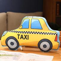 Fun Plush Cartoon Vehicle Pillow - Exciting Excavator, Car & Airplane Design for Kids' Early Education 45*30cm 0.3kg