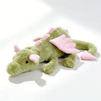 50/70CM Animacinis Karštas Skraidantis Drakonas Pliušinis Žaislas Su Sparnais Žalias Rožinis Ilga Uodega Pliušinis Žaislas Pagalvė Dovana 50cm žalia